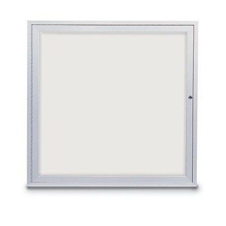 United Visual Products Single Indoor Magnetic Wet/Dry Erase Boa UV852-SATIN-WHTPORC